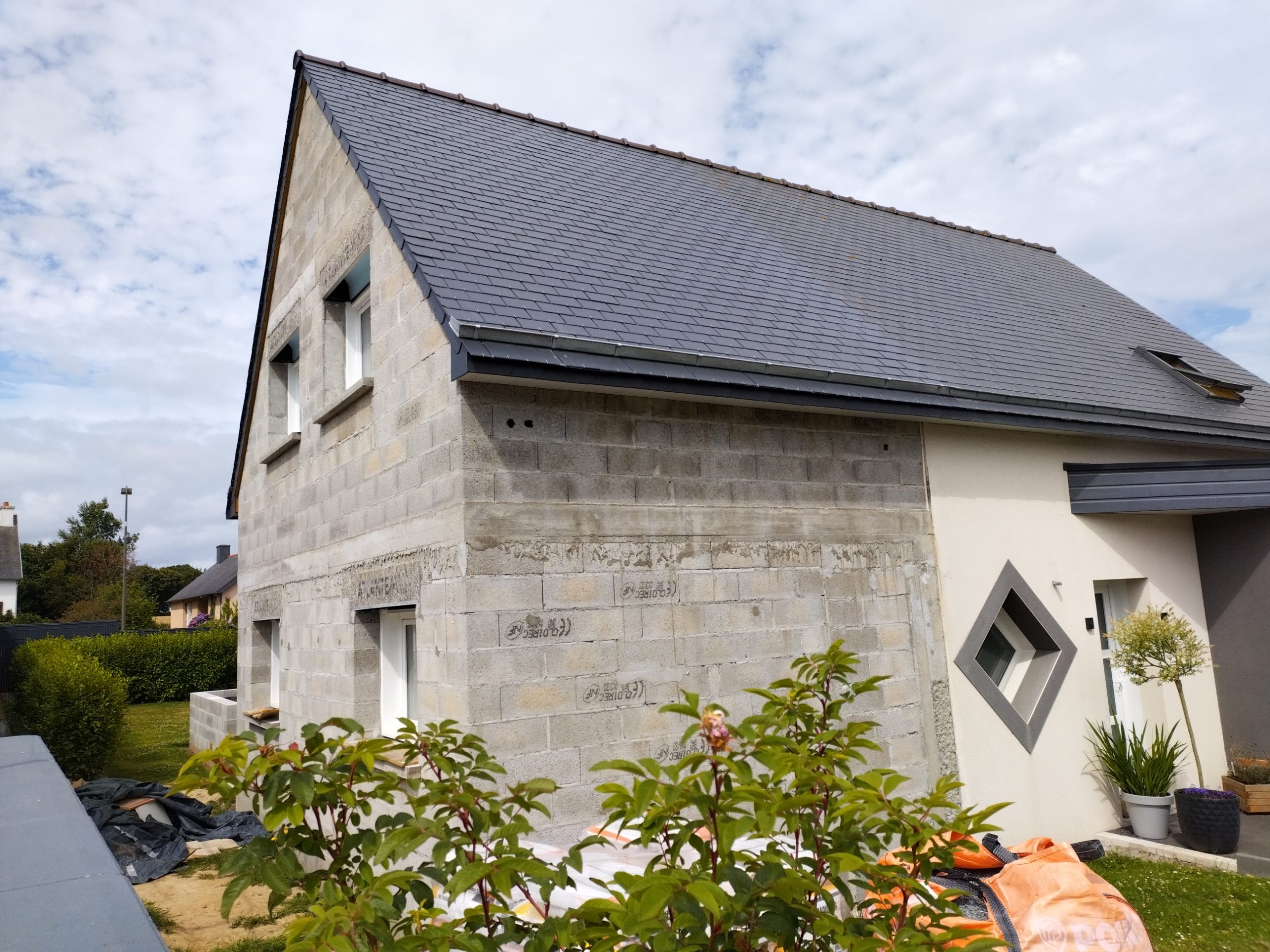 Extension Maison - Ploubezre - Travaux de Maçonnerie